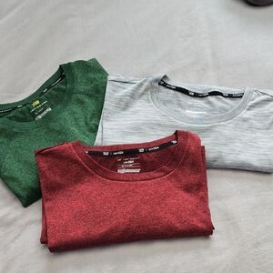 Tek Gear Short Sleeve Tees - Green, Gray, and Red